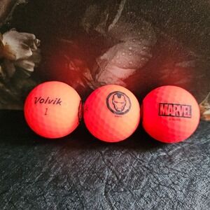 Volvik MARVEL AVENGERS Vimax Soft Golf Balls 3 PACK NEW - Hi Visibility Distance